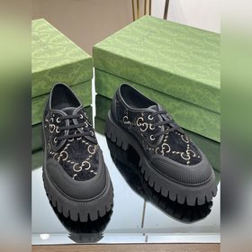 Оригинальные туфли Gucci на толстой подошве с ремешками для пар, 