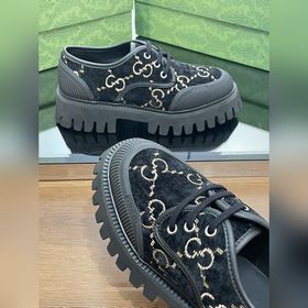 Оригинальные туфли Gucci на толстой подошве с ремешками для пар, 