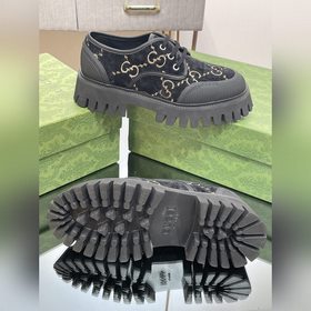 Оригинальные туфли Gucci на толстой подошве с ремешками для пар, 