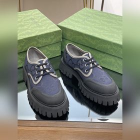 Оригинальные туфли Gucci на толстой подошве с ремешками для пар, 