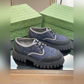 Оригинальные туфли Gucci на толстой подошве с ремешками для пар, 