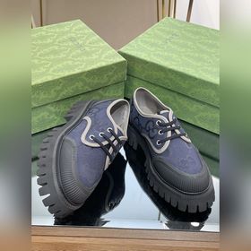 Оригинальные туфли Gucci на толстой подошве с ремешками для пар, 