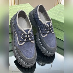 Оригинальные туфли Gucci на толстой подошве с ремешками для пар, 