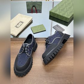 Оригинальные туфли Gucci на толстой подошве с ремешками для пар, 