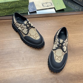Gucci туфли на толстой подошве с ремешками для пар, оригинальная 