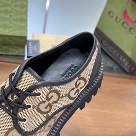 Gucci туфли на толстой подошве с ремешками для пар, оригинальная 