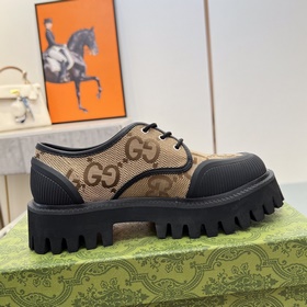 Gucci туфли на толстой подошве с ремешками для пар, оригинальная 