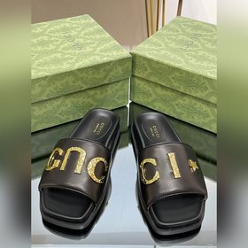 Новинка лета 2023 года от Gucci — высококачественные тапочки с ло