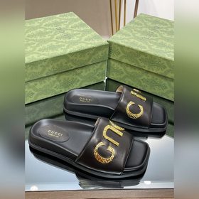 Новинка лета 2023 года от Gucci — высококачественные тапочки с ло
