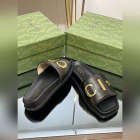 Новинка лета 2023 года от Gucci — высококачественные тапочки с ло