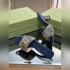 Новые модели Gucci на лето 2023 года Женские тапочки с двойной п