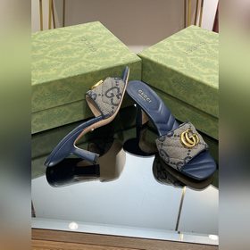 Новые модели Gucci на лето 2023 года Женские тапочки с двойной п