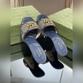 Новые модели Gucci на лето 2023 года Женские тапочки с двойной п