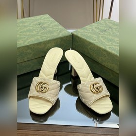 Новинки Gucci на лето 2023 года Женские тапочки с двойной пряжко