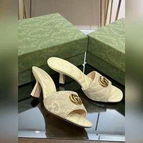 Новинки Gucci на лето 2023 года Женские тапочки с двойной пряжко