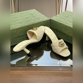 Новинки Gucci на лето 2023 года Женские тапочки с двойной пряжко
