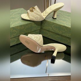 Новинки Gucci на лето 2023 года Женские тапочки с двойной пряжко