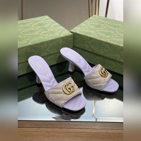 Новинки Gucci на лето 2023 года Женские тапочки с двойной пряжко