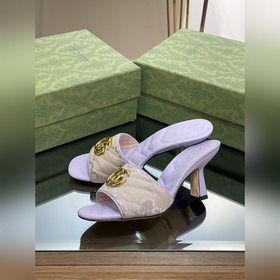 Новинки Gucci на лето 2023 года Женские тапочки с двойной пряжко