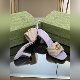 Новинки Gucci на лето 2023 года Женские тапочки с двойной пряжко
