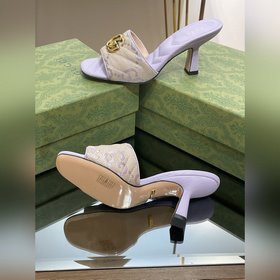 Новинки Gucci на лето 2023 года Женские тапочки с двойной пряжко