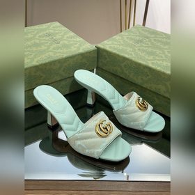 Новинки Gucci на лето 2023 года Женские тапочки с двойной пряжко