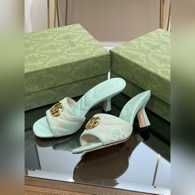 Новинки Gucci на лето 2023 года Женские тапочки с двойной пряжко
