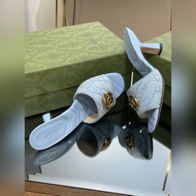 Новые модели Gucci на лето 2023 года Женские сандалии с двойной 