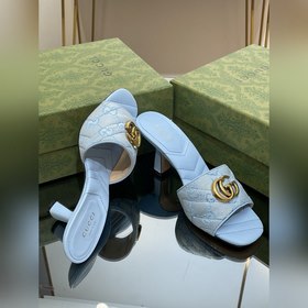 Новые модели Gucci на лето 2023 года Женские сандалии с двойной 