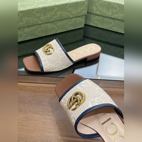 Новинка лета 2023 года — тапочки Gucci с двойной буквой G, 5D-выш