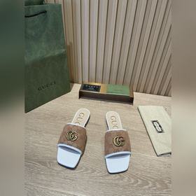 Сандалии Gucci с двойной металлической фурнитурой, классический у