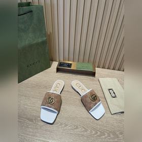 Сандалии Gucci с двойной металлической фурнитурой, классический у