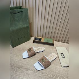 Сандалии Gucci с двойной металлической фурнитурой, классический у