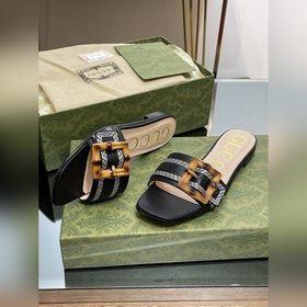Gucci, последние тапочки с бамбуковой пряжкой, приобретенные в оф