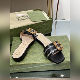 Gucci, последние тапочки с бамбуковой пряжкой, приобретенные в оф
