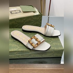 Gucci, последние тапочки с бамбуковой пряжкой, приобретенные в оф