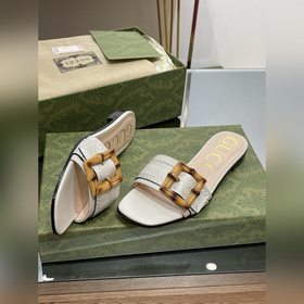 Gucci, последние тапочки с бамбуковой пряжкой, приобретенные в оф