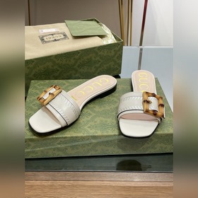 Gucci, последние тапочки с бамбуковой пряжкой, приобретенные в оф