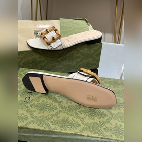 Gucci, последние тапочки с бамбуковой пряжкой, приобретенные в оф