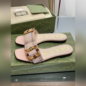 Gucci, последние тапочки с бамбуковой пряжкой, приобретенные в оф