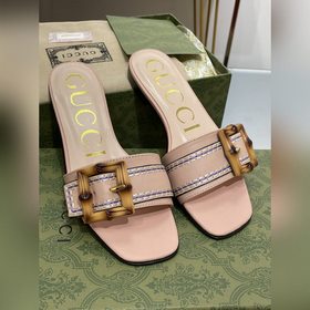 Gucci, последние тапочки с бамбуковой пряжкой, приобретенные в оф