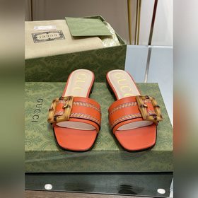 Gucci, последние тапочки с бамбуковой пряжкой, приобретенные в оф