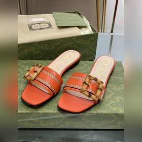 Gucci, последние тапочки с бамбуковой пряжкой, приобретенные в оф