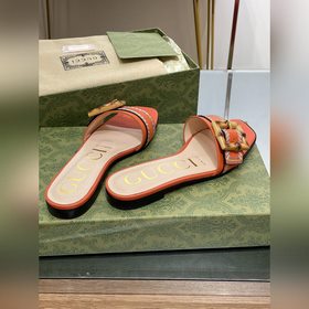 Gucci, последние тапочки с бамбуковой пряжкой, приобретенные в оф