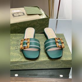 Gucci, последние тапочки с бамбуковой пряжкой, приобретенные в оф