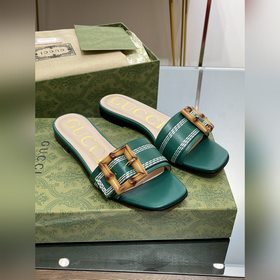 Gucci, последние тапочки с бамбуковой пряжкой, приобретенные в оф