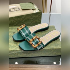 Gucci, последние тапочки с бамбуковой пряжкой, приобретенные в оф