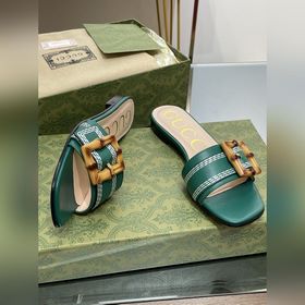 Gucci, последние тапочки с бамбуковой пряжкой, приобретенные в оф