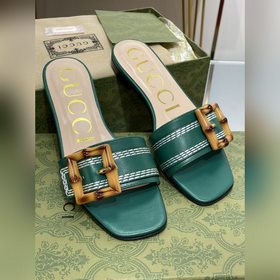 Gucci, последние тапочки с бамбуковой пряжкой, приобретенные в оф