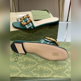 Gucci, последние тапочки с бамбуковой пряжкой, приобретенные в оф